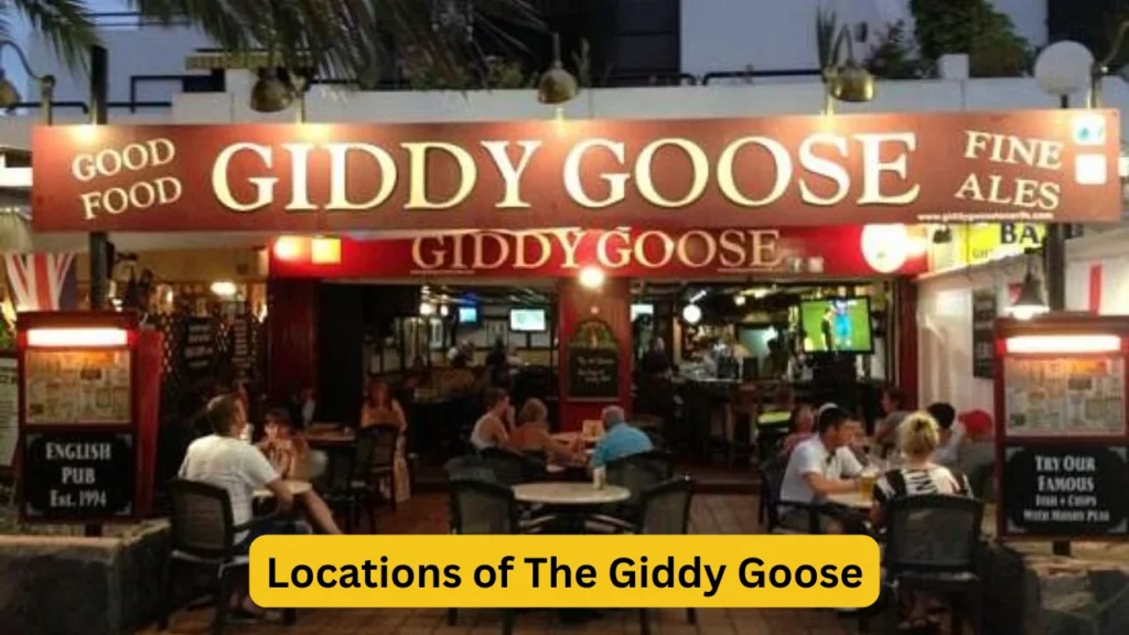 Locations of The Giddy Goose