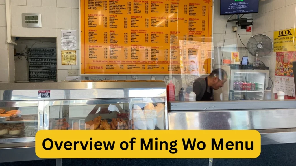 Overview of Ming Wo Menu