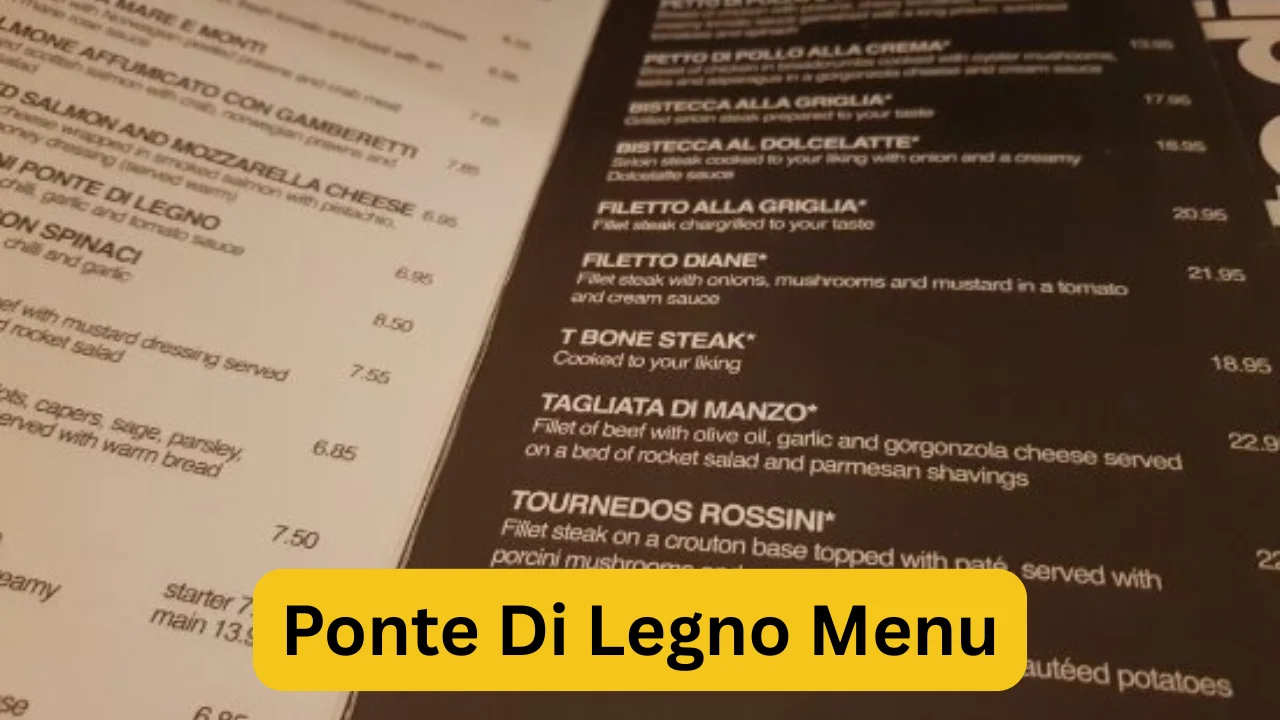 Ponte Di Legno Menu