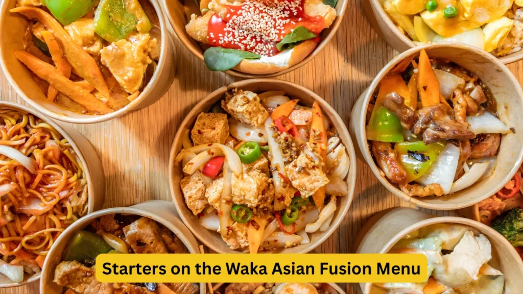 Starters on the Waka Asian Fusion Menu