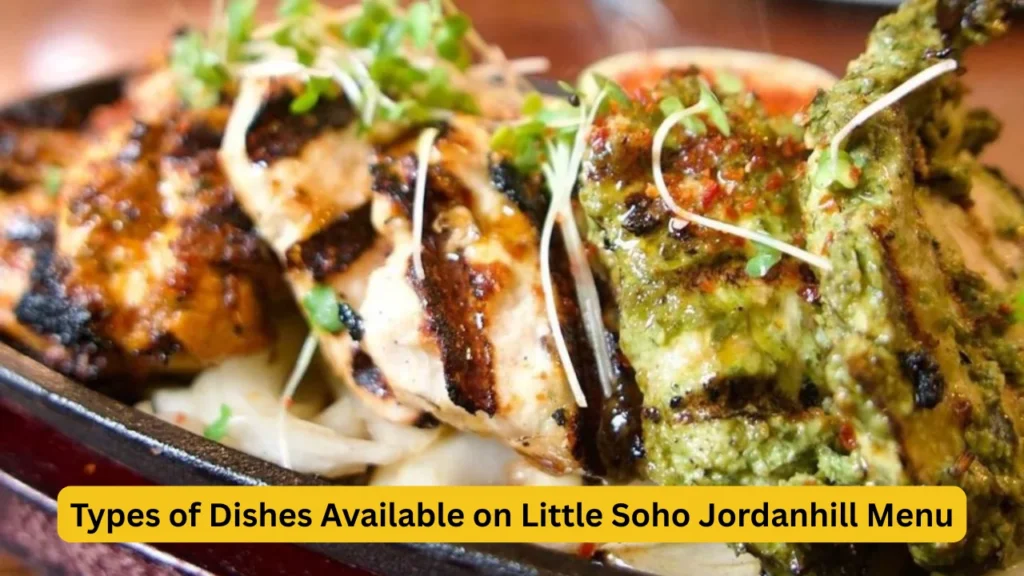 Types of Dishes Available on Little Soho Jordanhill Menu