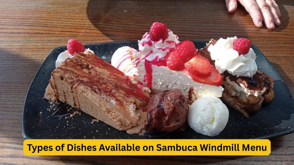 Types of Dishes Available on Sambuca Windmill Menu