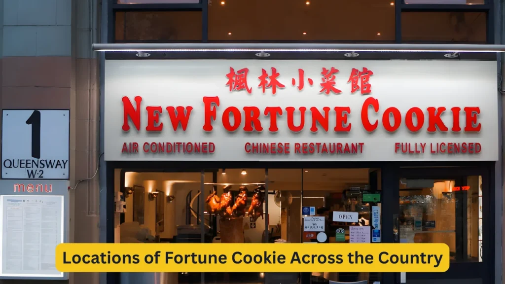 Locations of Fortune Cookie Across the Country