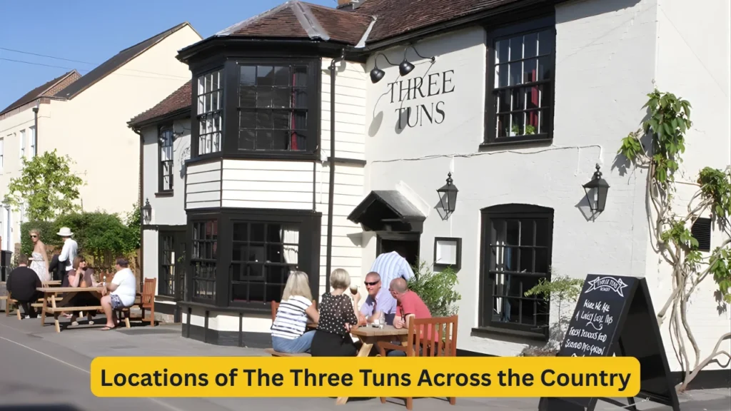 Locations of The Three Tuns Across the Country