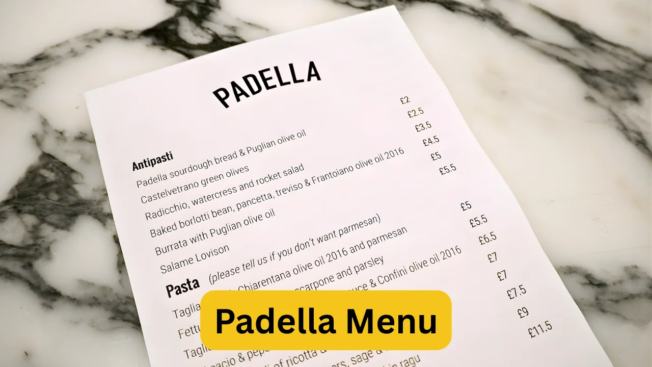 Padella Menu
