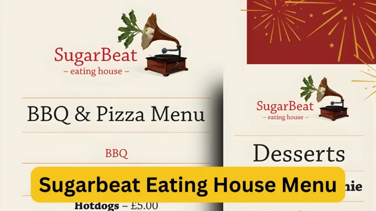 Sugarbeat Eating House Menu