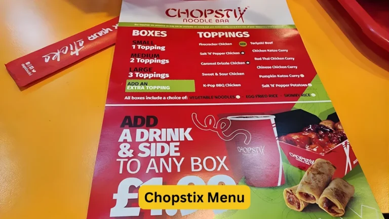 Chopstix Menu