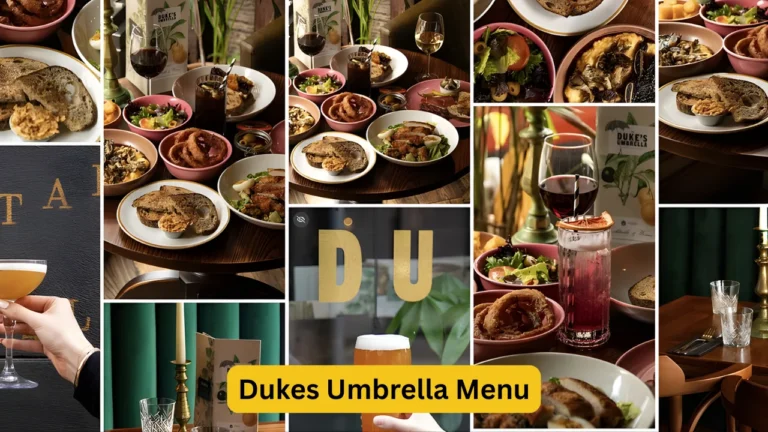 Dukes Umbrella Menu