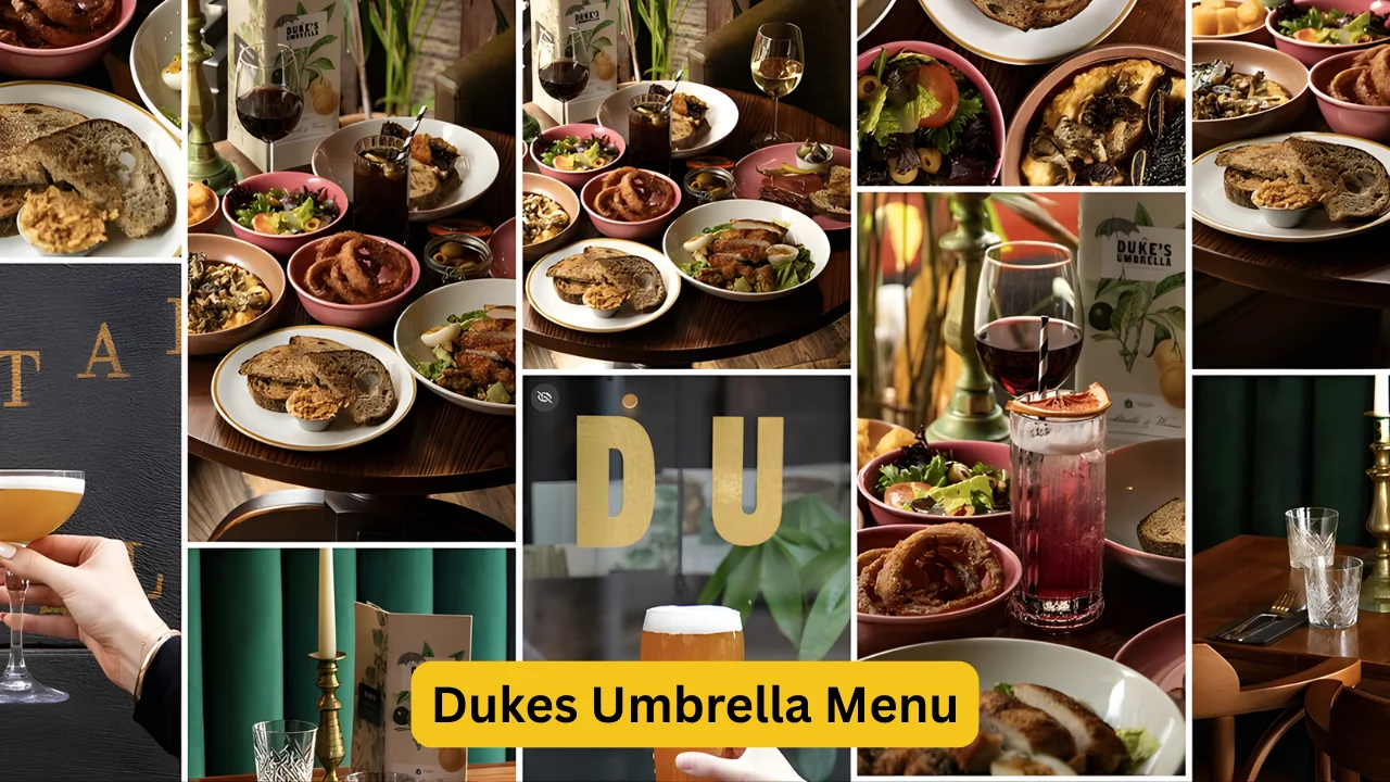 Dukes Umbrella Menu
