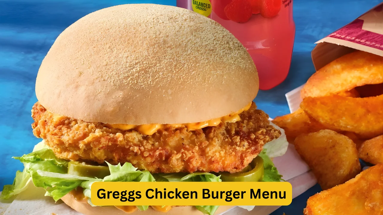 Greggs Chicken Burger Menu