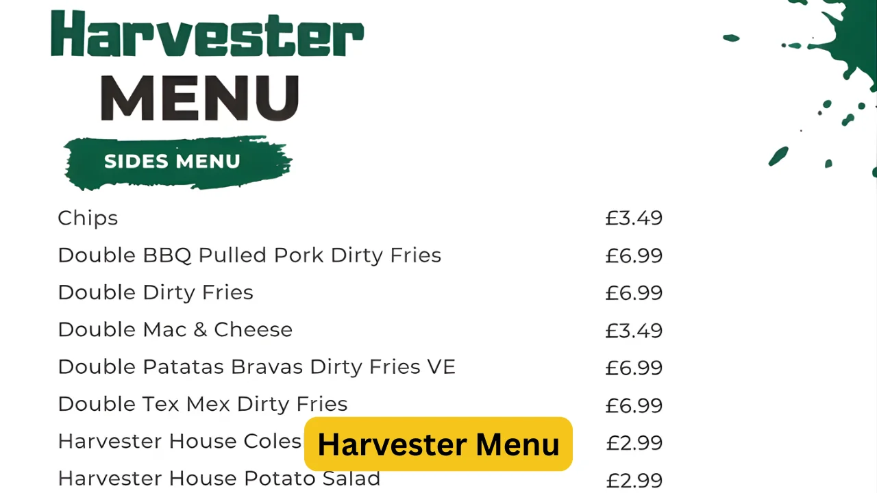Harvester Menu