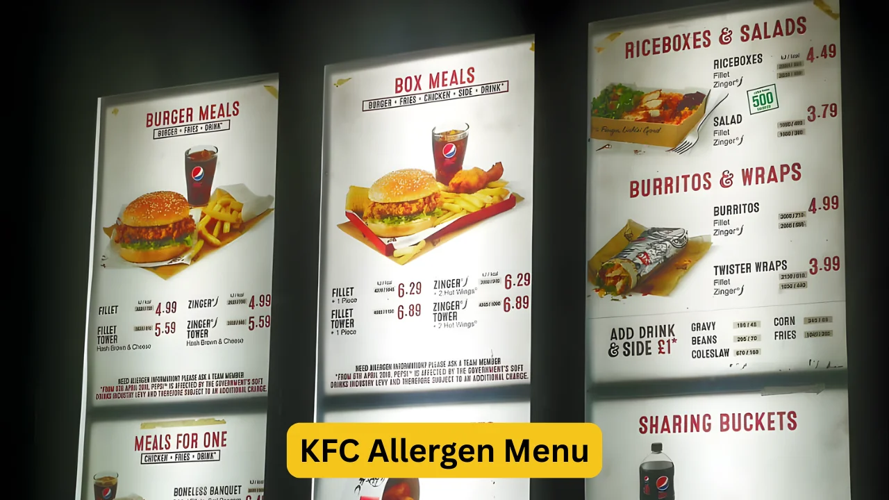 KFC Allergen Menu