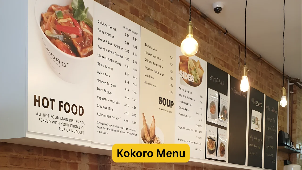 Kokoro Menu