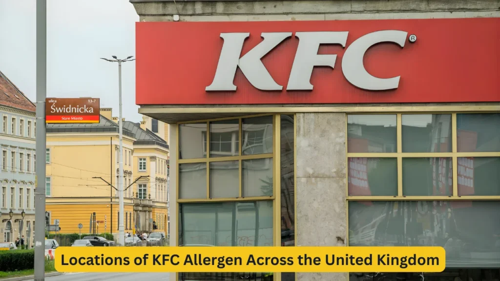 Locations of KFC Allergen Across the United Kingdom