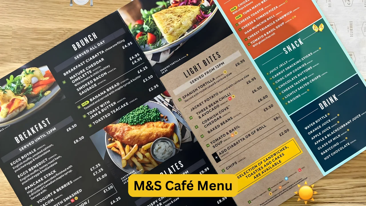 M&S Café Menu