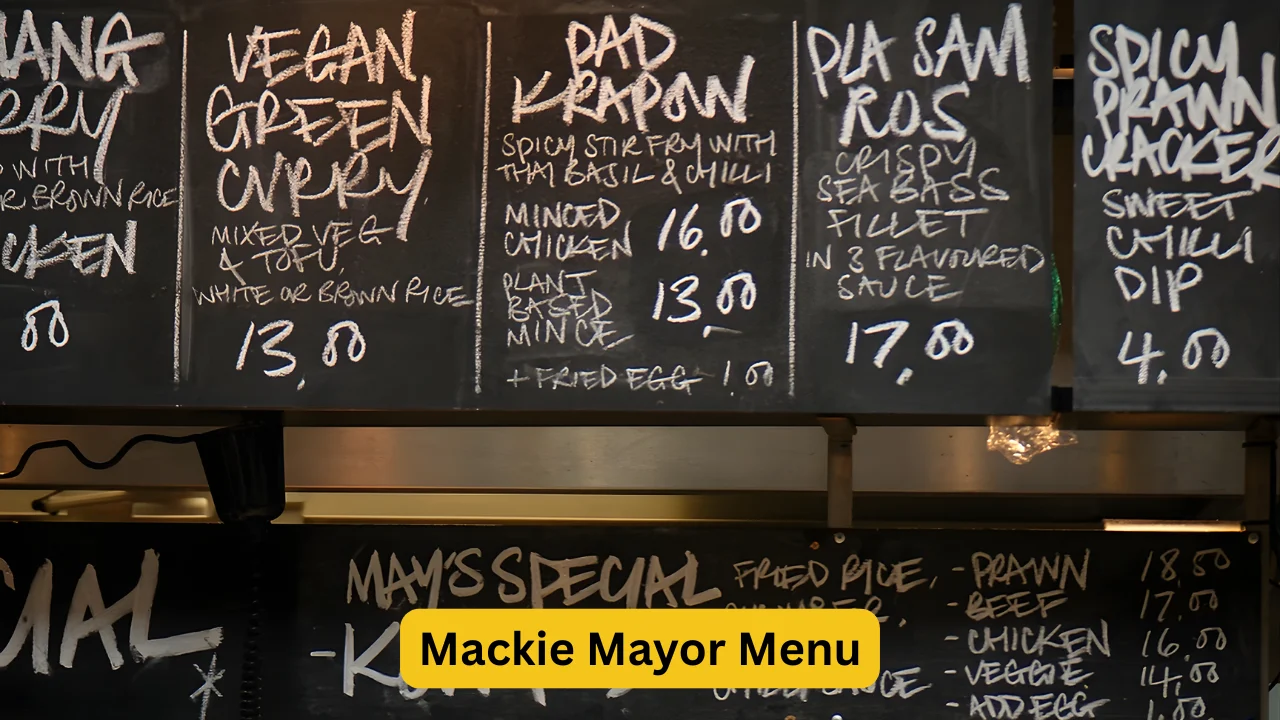 Mackie Mayor Menu
