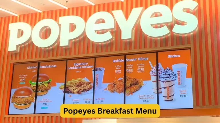 Popeyes Breakfast Menu