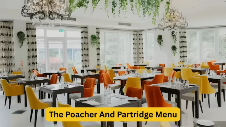 The Poacher And Partridge Menu