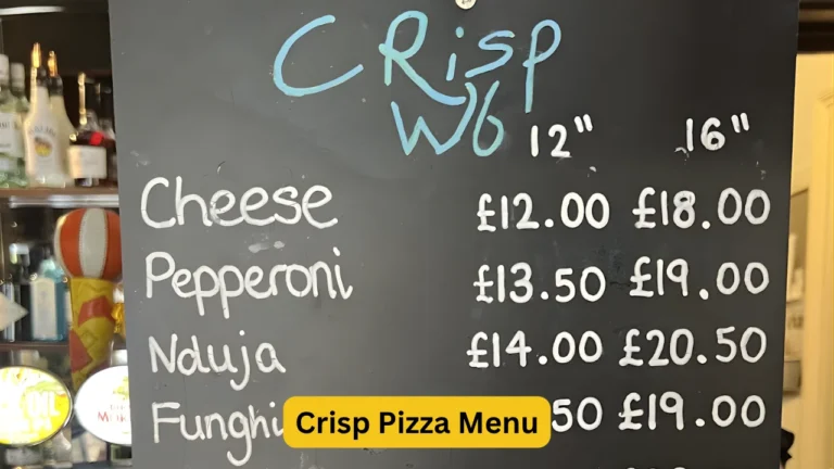 Crisp Pizza Menu
