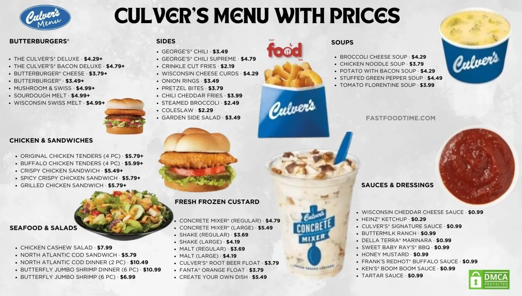 Culver's Menus