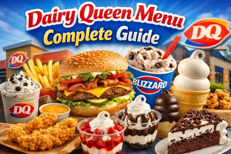 Dairy Queen Menu
