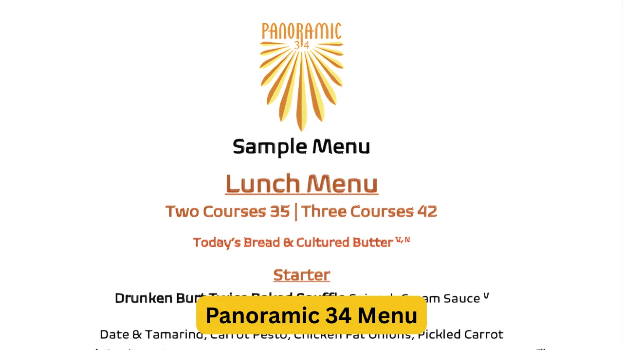 Panoramic 34 Menu