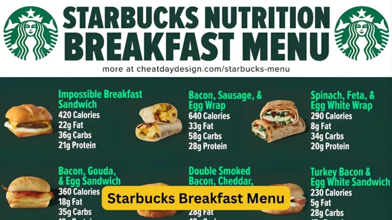 Starbucks Breakfast Menu