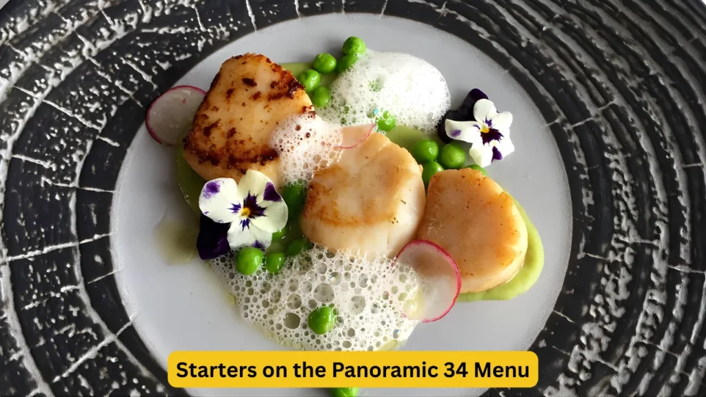 Starters on the Panoramic 34 Menu