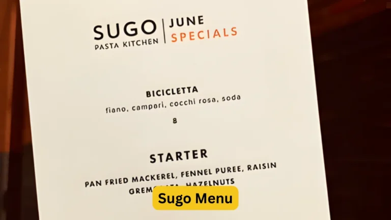 Sugo Menu