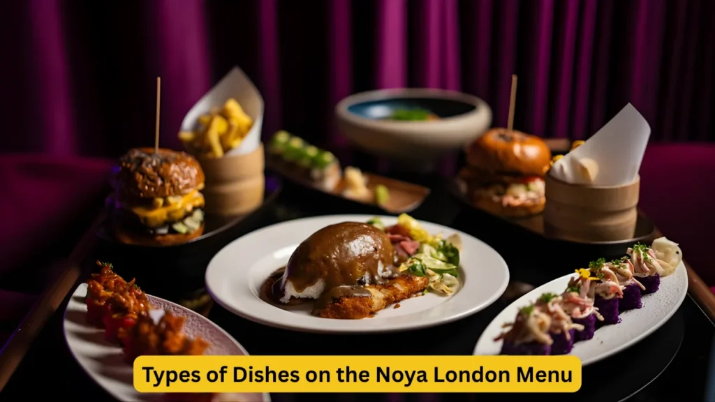 Types of Dishes on the Noya London Menu