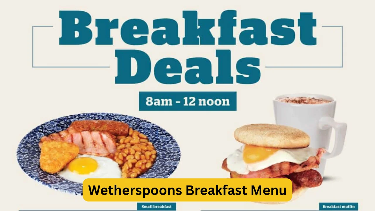 Wetherspoons Breakfast Menu
