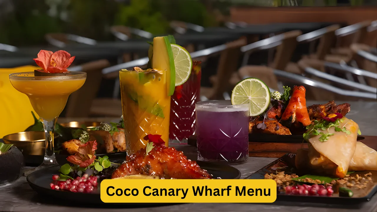 Coco Canary Wharf Menu