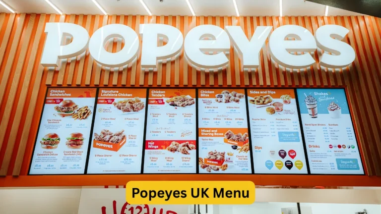 Popeyes UK Menu