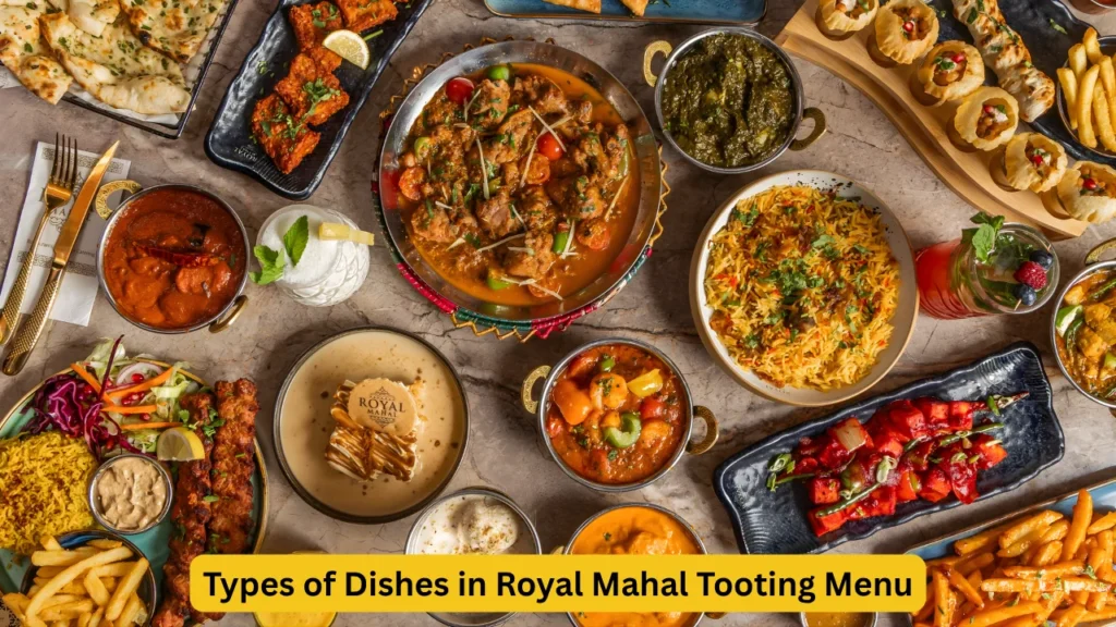 Types of Dishes in Royal Mahal Tooting Menu