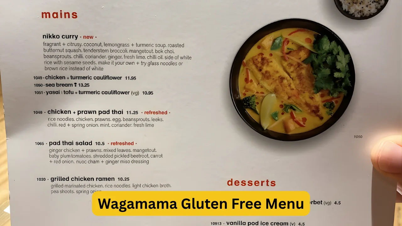 Wagamama Gluten Free Menu
