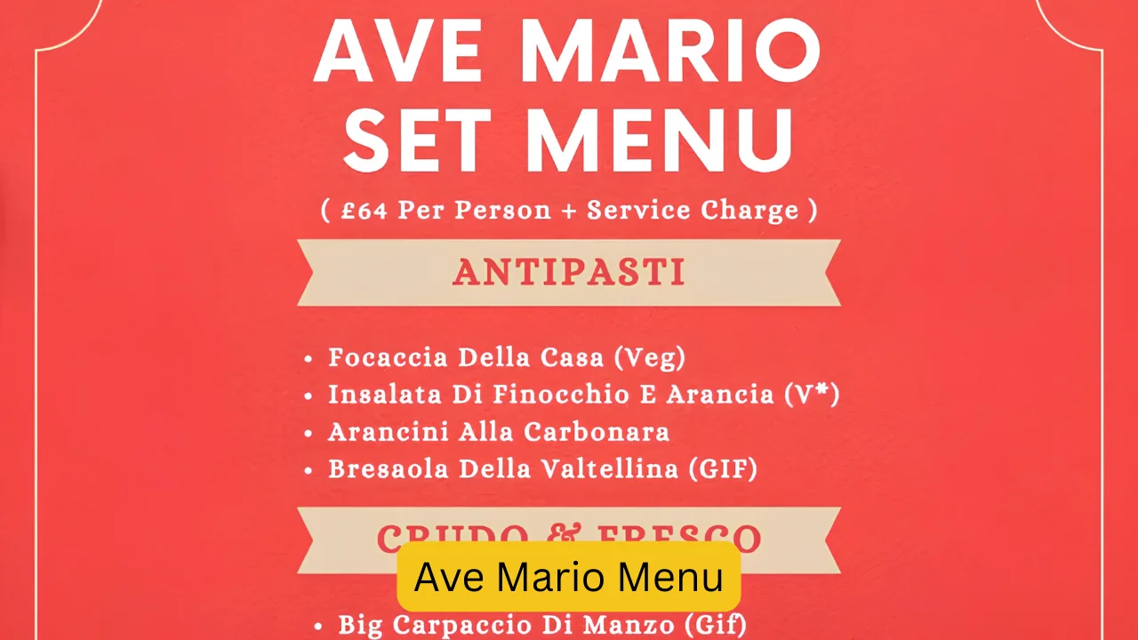 Ave Mario Menu