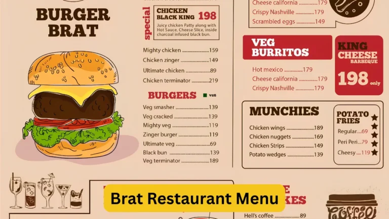 Brat Restaurant Menu