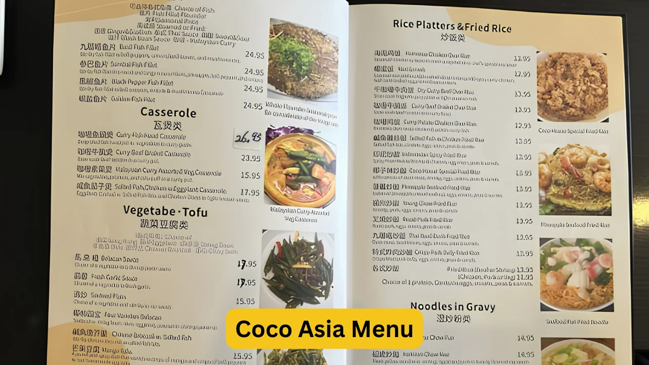 Coco Asia Menu