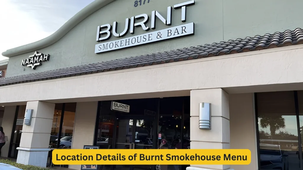 Location Details of Burnt Smokehouse Menu
