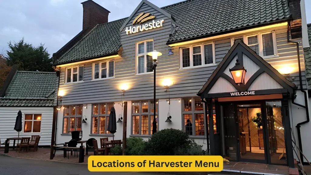 Locations of Harvester Menu