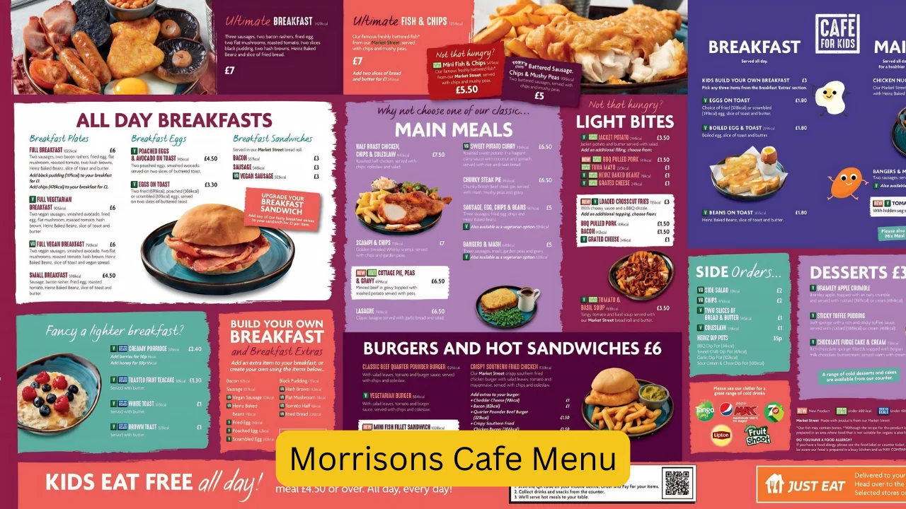 Morrisons Cafe Menu