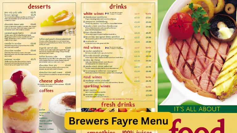 Brewers Fayre Menu