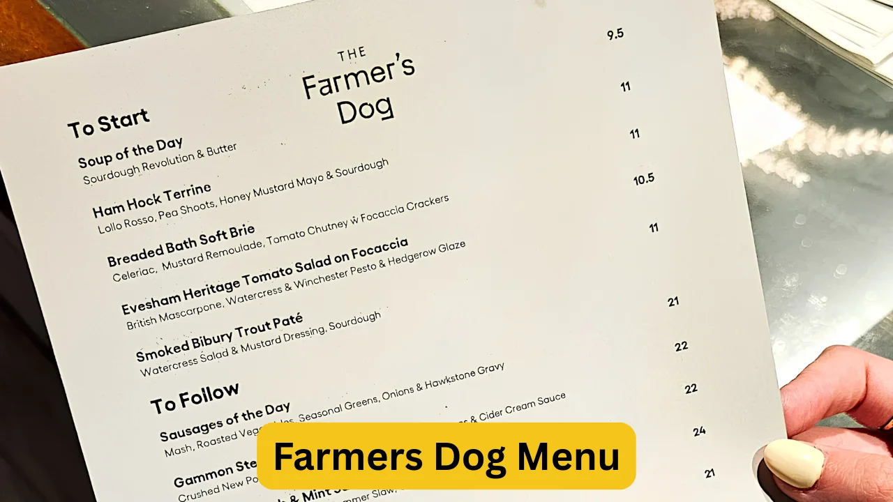 Farmers Dog Menu