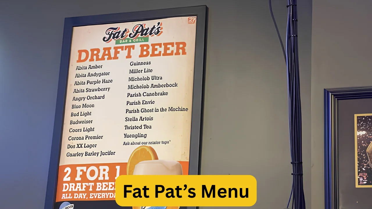 Fat Pat’s Menu