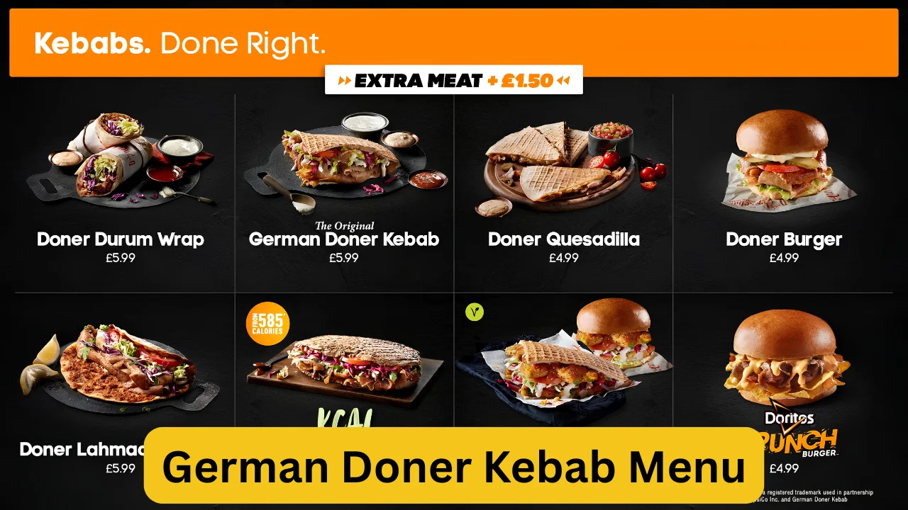 German Doner Kebab Menu