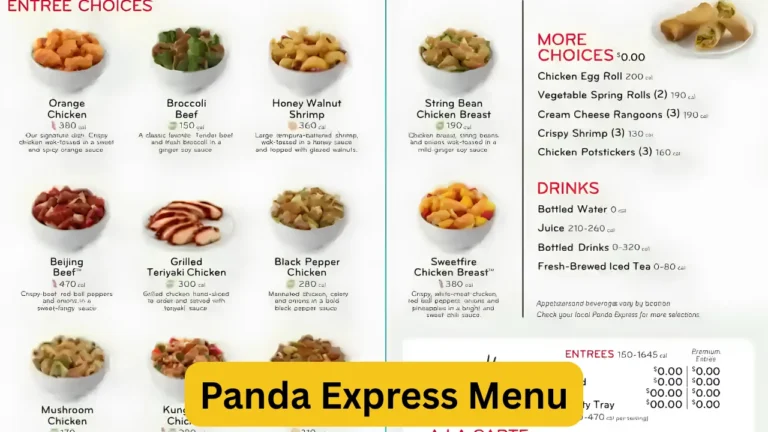 Panda Express Menu