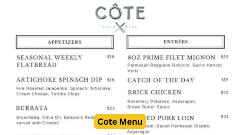Cote Menu