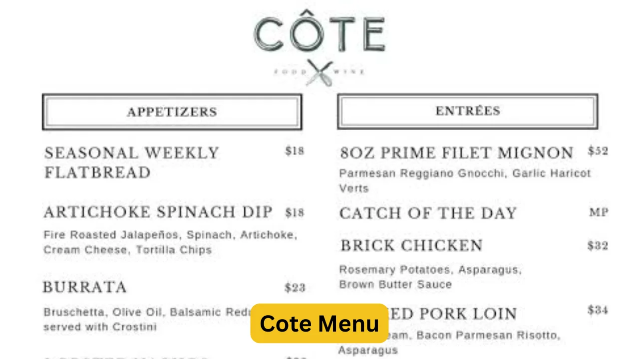 Cote Menu
