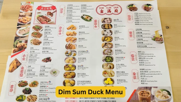 Dim Sum Duck Menu