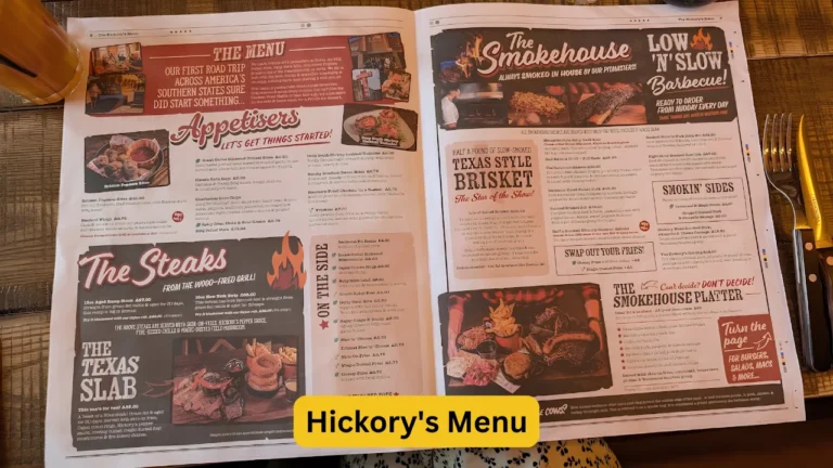 Hickory’s Menu